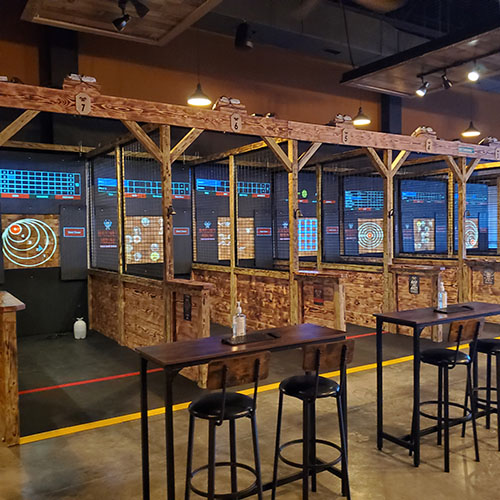 Harford County's axe throwing facility in Aberdeen, MD