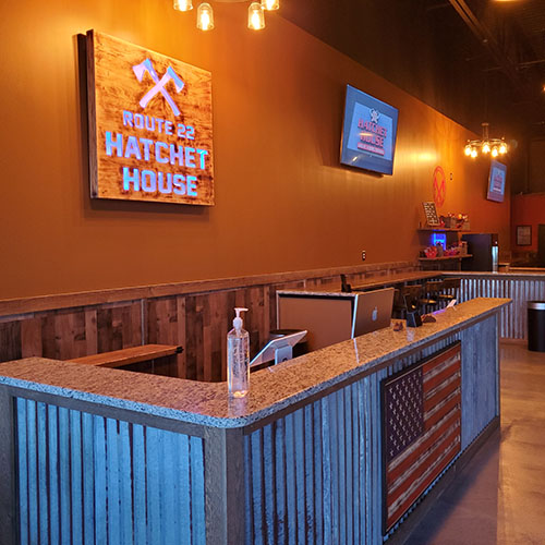 Harford County's axe throwing facility in Aberdeen, MD