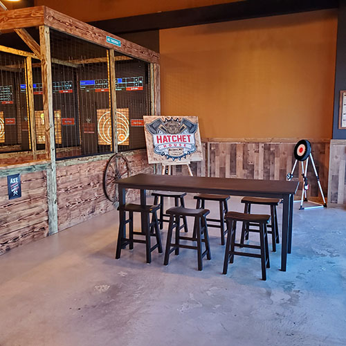 Harford County's axe throwing facility in Aberdeen, MD