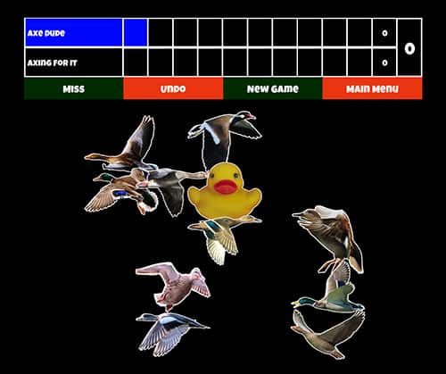 Duck Hunter axe throwing games
